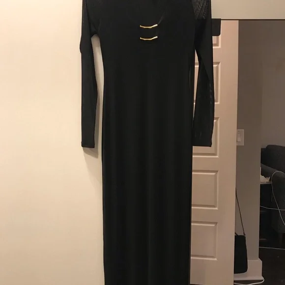 Caroline Constas Long sleeve maxi cover up dress. - Picture 3 of 4